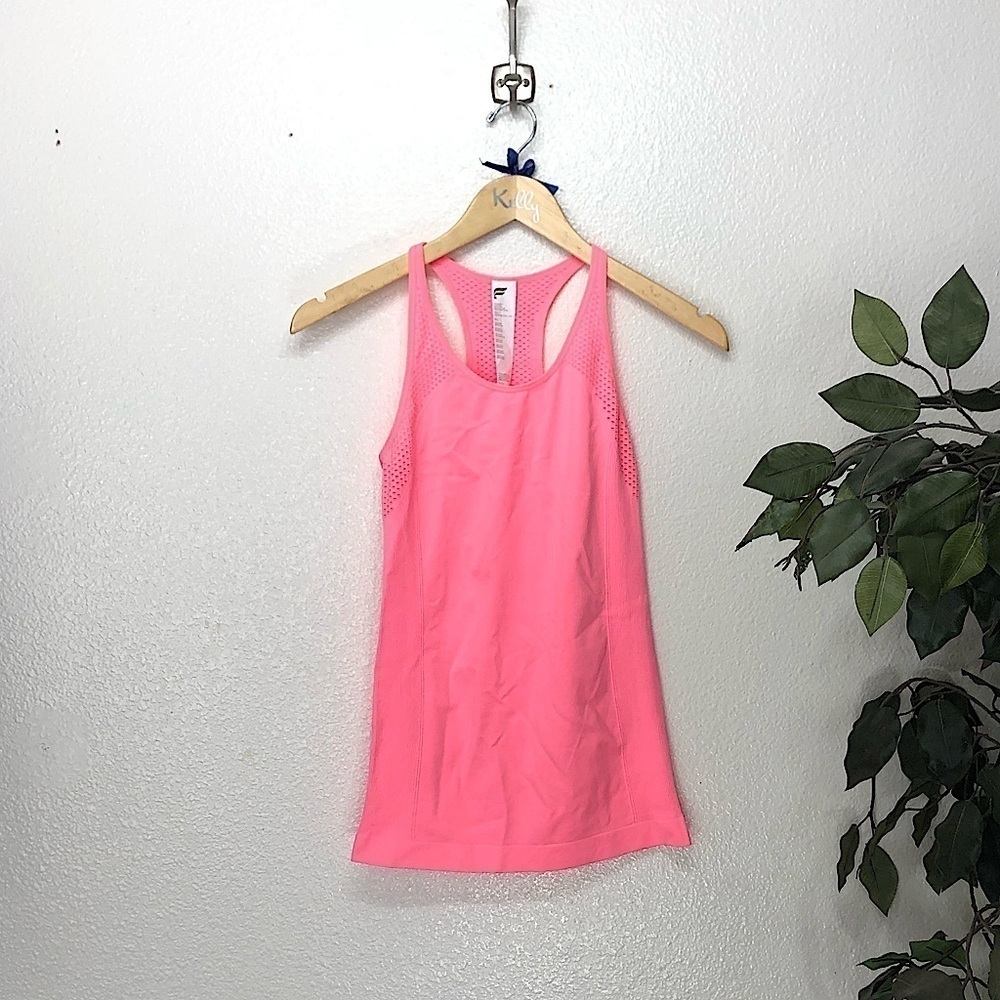 NWT Fabletics Hot Pink Workout Seamless Tank Top